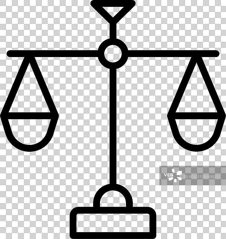 法律与司法服务的平衡秤图标图片素材