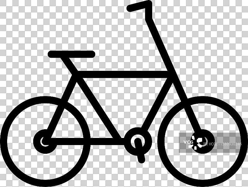 骑行图标，适合骑自行车和户外活动图片素材