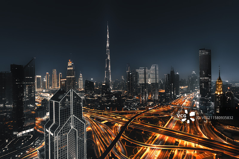 迪拜哈利法塔图片素材