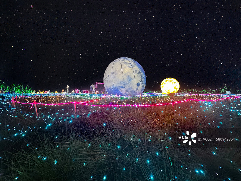 玉山非遗奇幻夜的夜晚图片素材