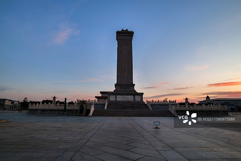 北京天安门广场-人民英雄纪念碑图片素材
