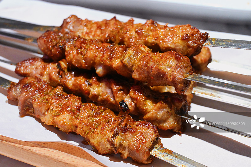 烤羊肉串图片素材