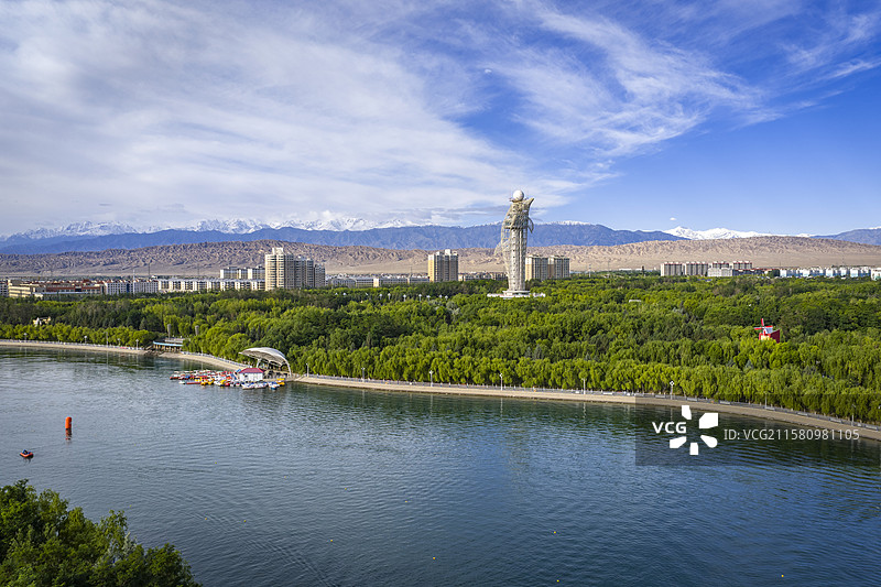 甘肃嘉峪关东湖图片素材