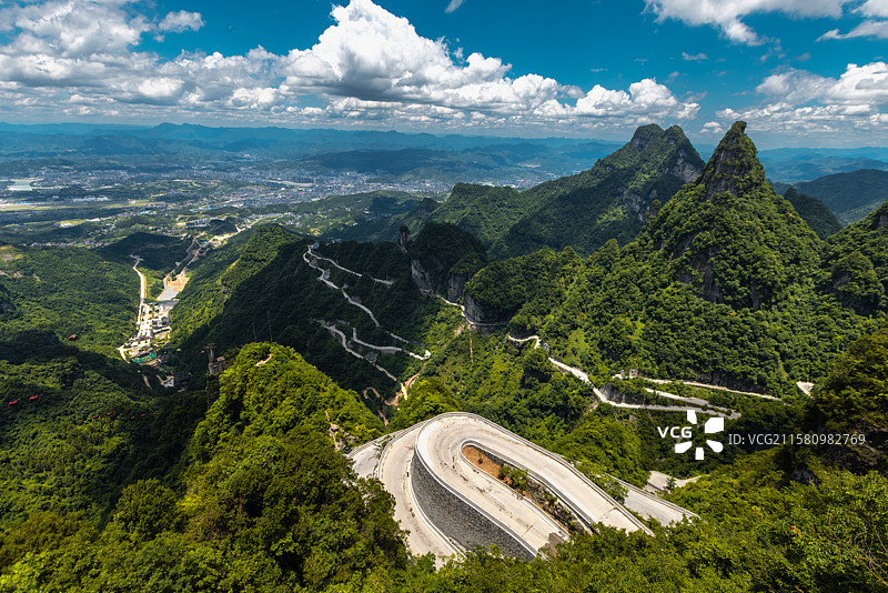 湖南张家界天门山风景区图片素材