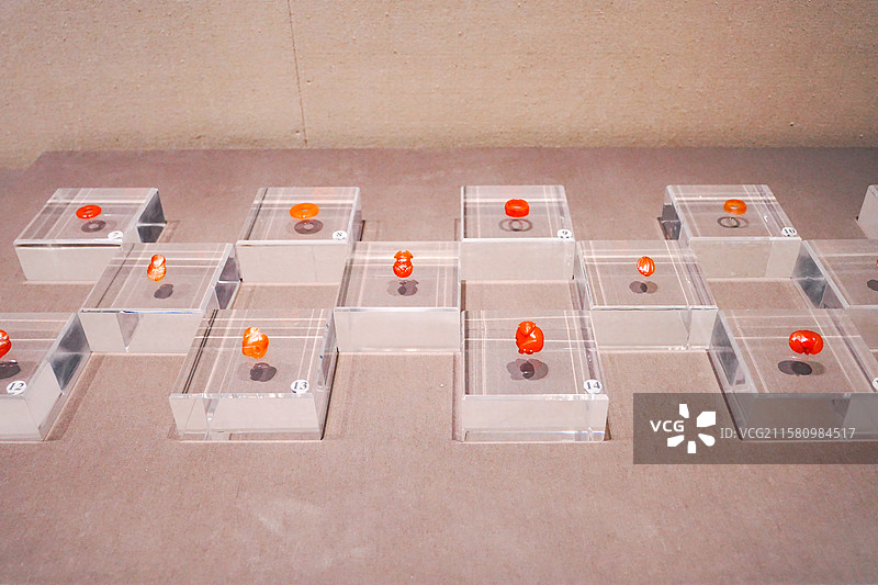 滕州博物馆藏民国玛瑙戒指玛瑙饰品图片素材