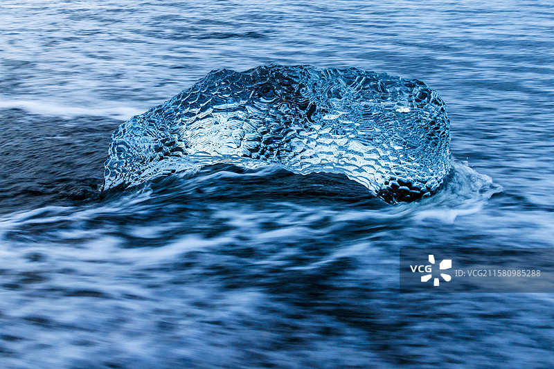 冰岛钻石沙滩黑沙滩冰精灵图片素材