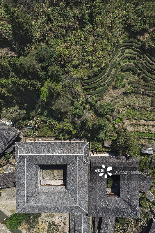 福建漳州南靖河坑土楼建筑图片素材