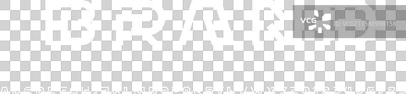 现代字体字母由线段组成图片素材