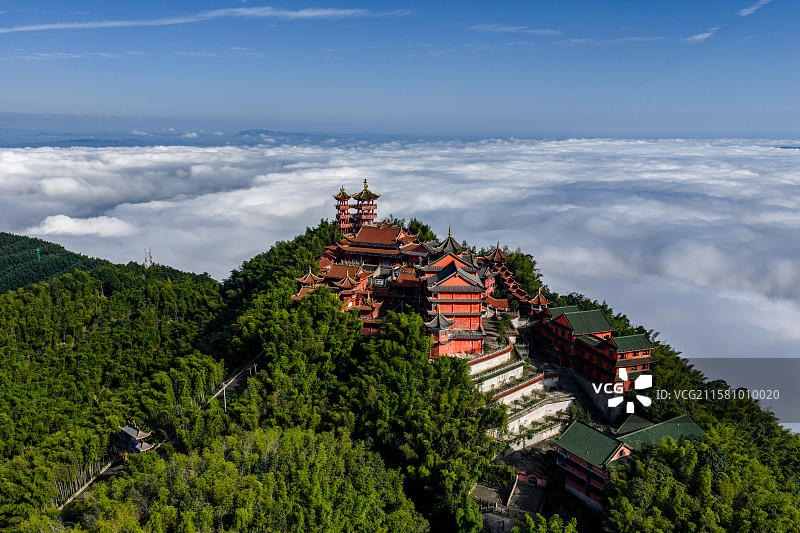 四川宜宾蜀南竹海龙吟寺图片素材