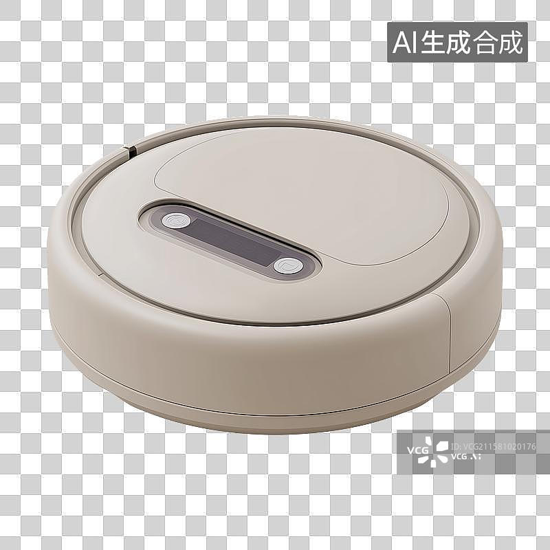 【AI数字艺术】3D风格扫地机器人元素图片素材