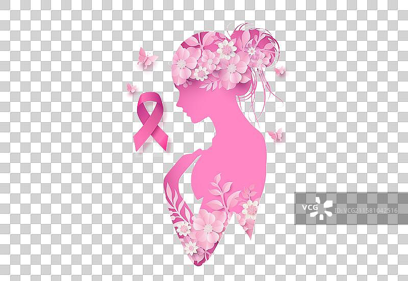 乳腺癌意识月图片素材