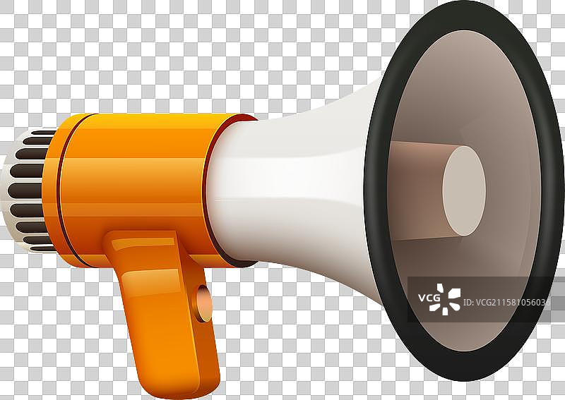 逼真的3D扩音器或扬声器图片素材