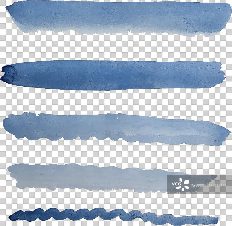 水彩风格的粗糙笔触图片素材