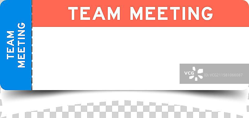 蓝色和橙色的票，上面写着“团队”图片素材