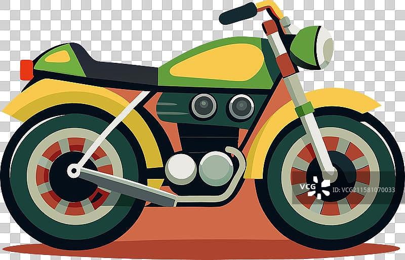 经典摩托车标志图标设计模板图片素材