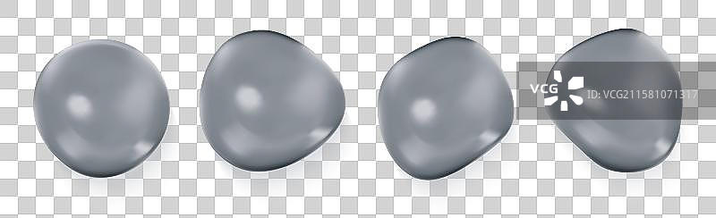 清澈的胶原蛋白凝胶滴液，带有气泡图片素材