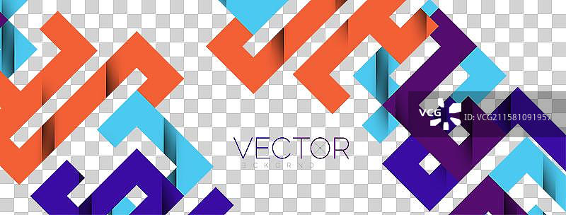 带阴影纹理效果的彩色弯曲线条图片素材