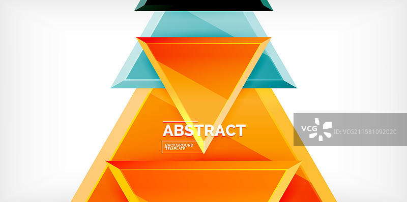 三角形玻璃形状几何抽象图形图片素材