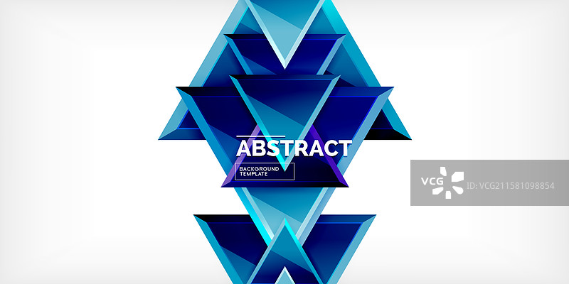 三角形玻璃形状几何抽象图形图片素材