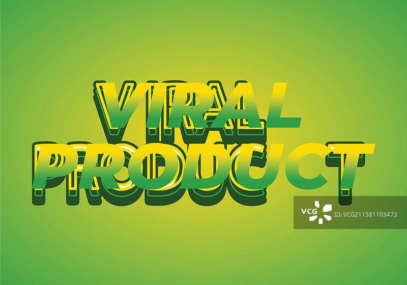 广告用的病毒式产品文字效果图片素材