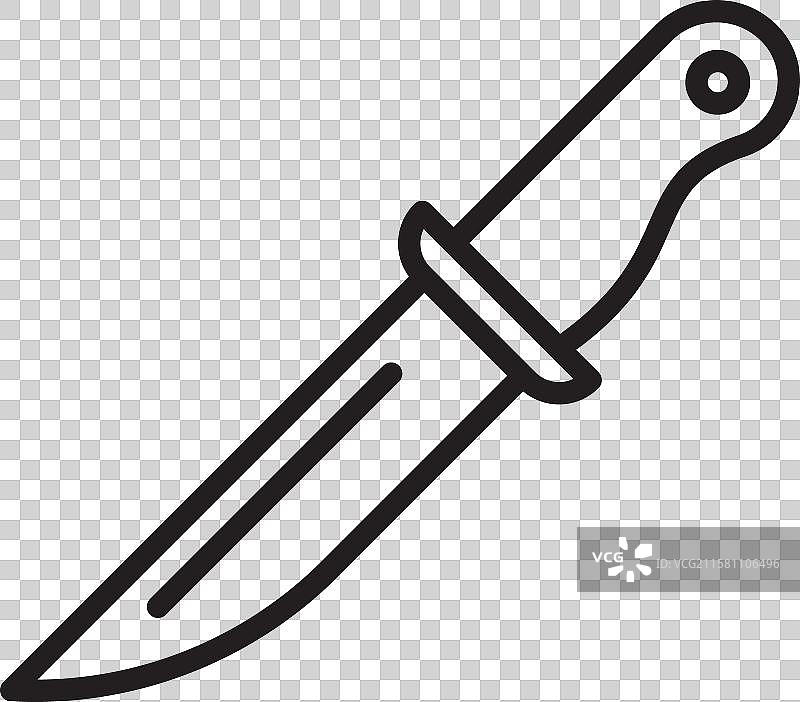 刀具图标集，锋利的厨房厨师刀图片素材