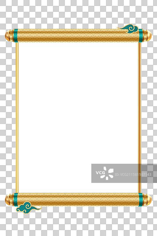 传统画轴插图图片素材