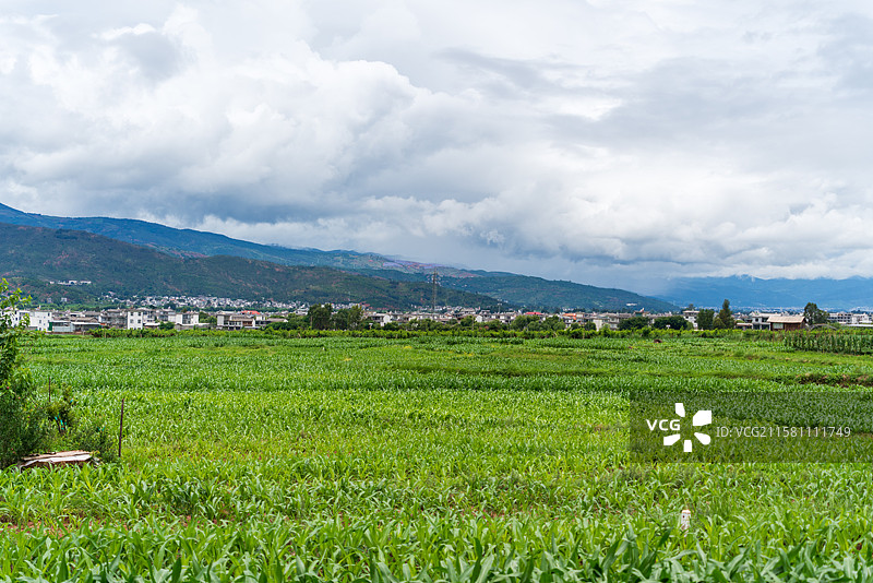 云南大理的乡村田园风光图片素材
