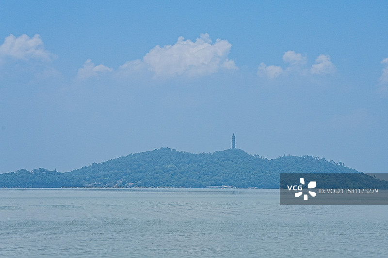 巢湖姥山岛全景图片素材