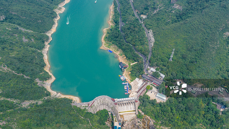 河南省焦作市云台山景区红石峡子房湖风景图片素材