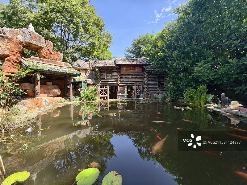 大理苍山植物园风景图片素材