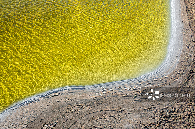 青海冷湖俄博梁硫磺湖，盐湖，雅丹地貌图片素材