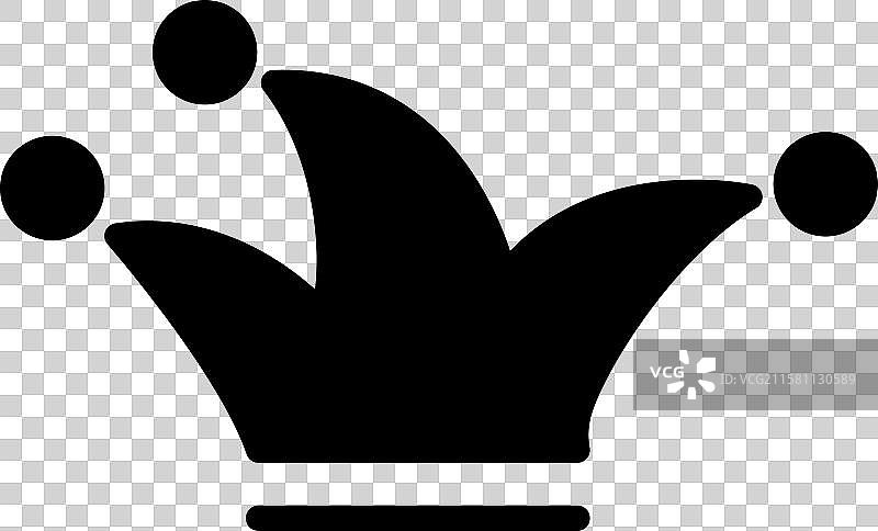 小丑帽图标集图片素材