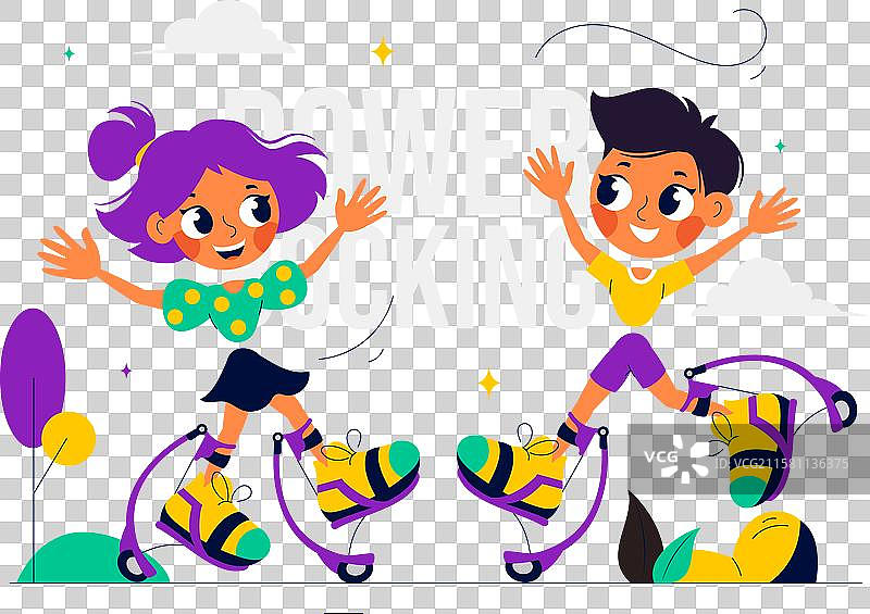 运动员穿着的动力跳跃运动图片素材