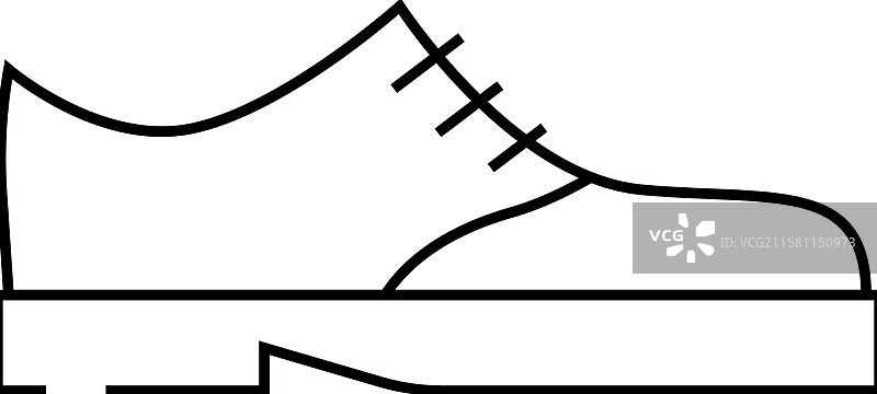 新郎鞋子线条图标图片素材