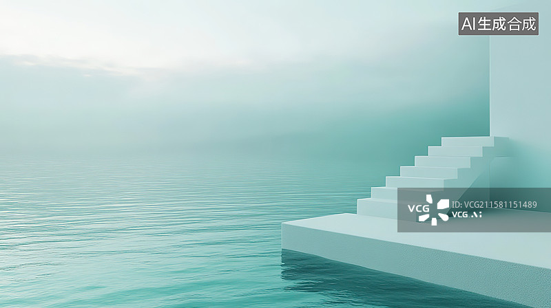 【AI数字艺术】楼梯背景图片素材