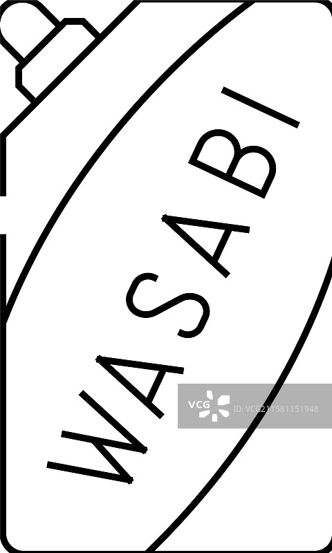 包装的芥末线条图标图片素材