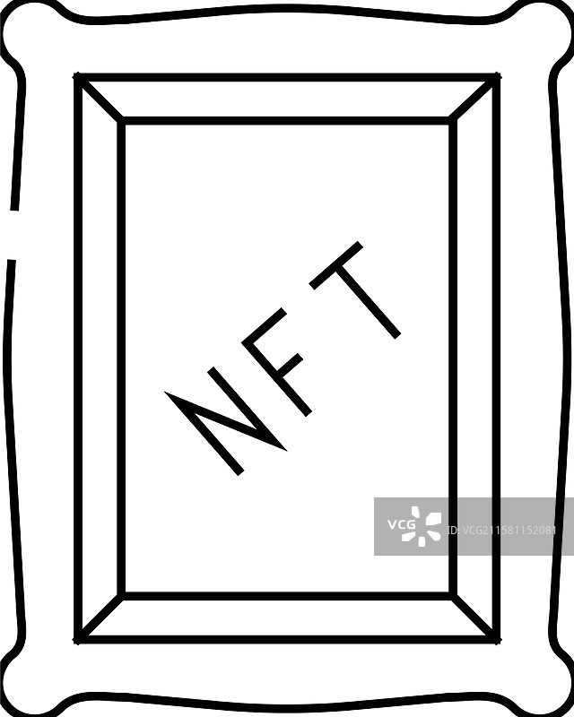 NFT数字画作线条图标图片素材