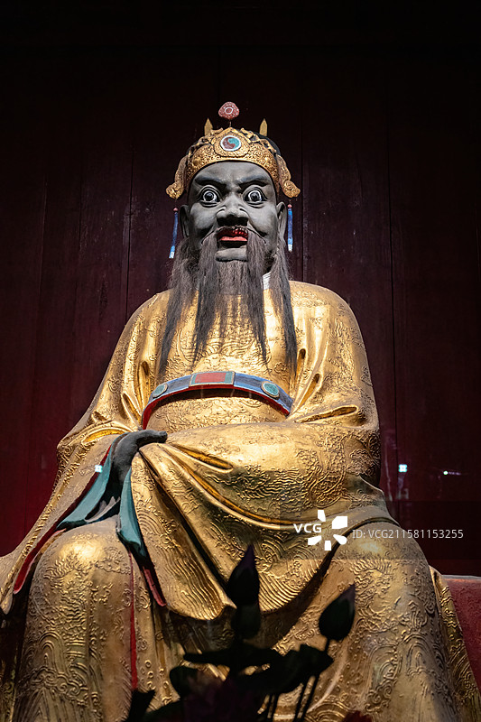 四川成都武侯区汉昭烈庙武侯祠三义庙张飞像图片素材