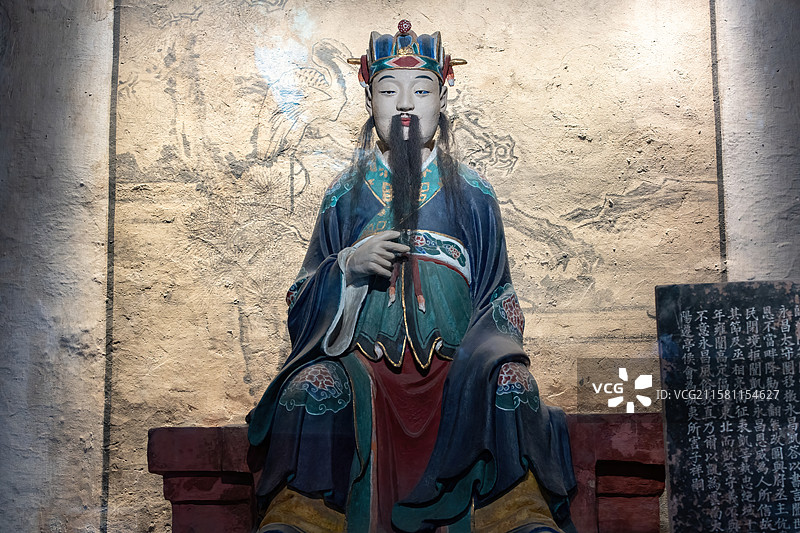 四川成都武侯区汉昭烈庙武侯祠蜀汉文官吕凯雕像图片素材