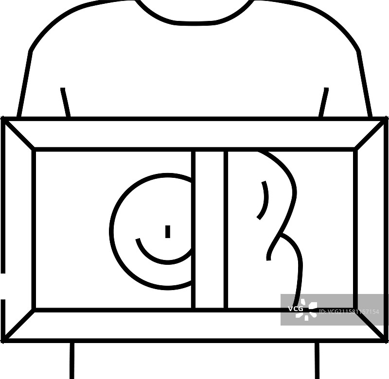 丝网印刷线条图标图片素材