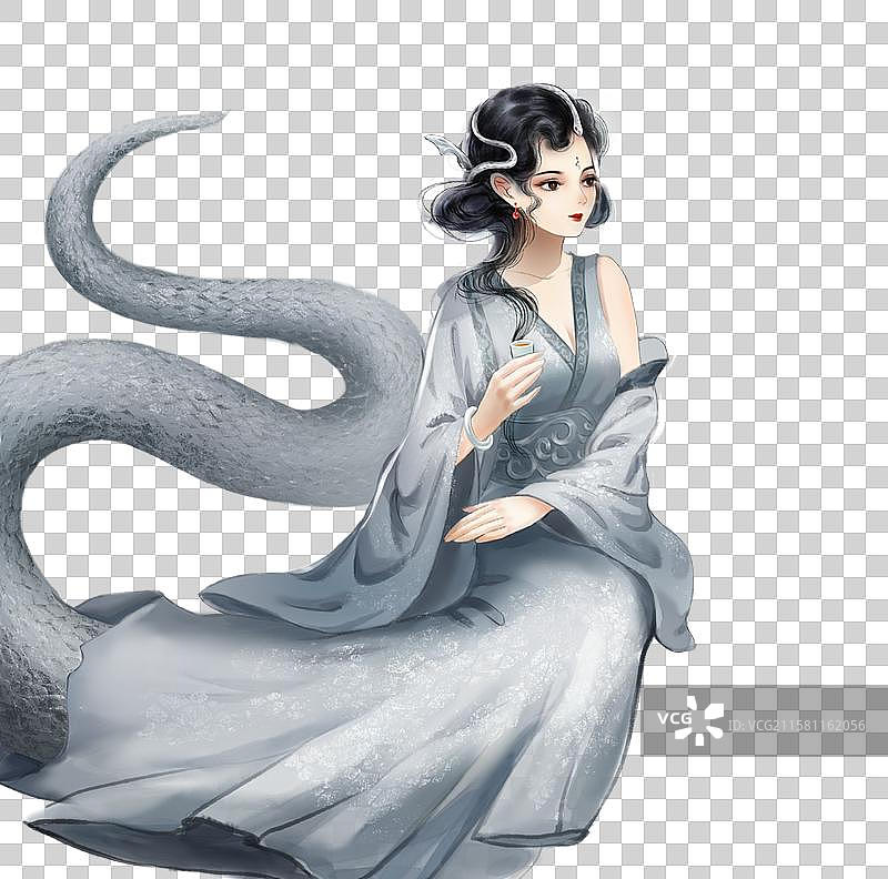 白蛇人物元素图片素材