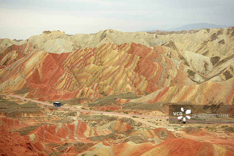 张掖七彩丹霞图片素材
