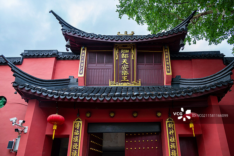 浙江湖州荻港古镇总管堂图片素材