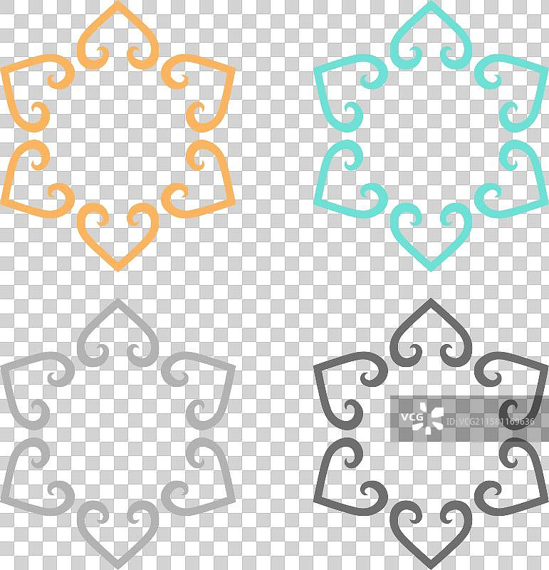 奢华装饰性的禅意水疗度假村曼荼罗图片素材