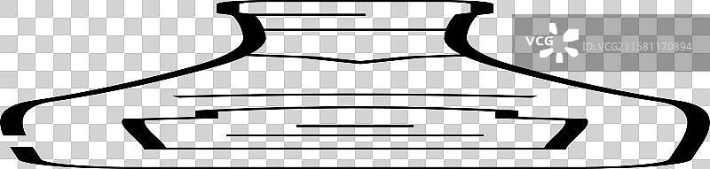 香槟酒杯瓶线条图标图片素材