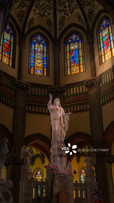 济南洪家楼教堂图片素材