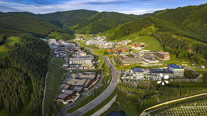 张家口崇礼区太子城国际文旅小镇图片素材