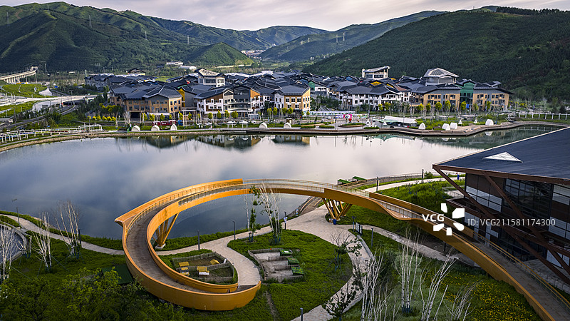 张家口崇礼区太子城国际文旅小镇图片素材