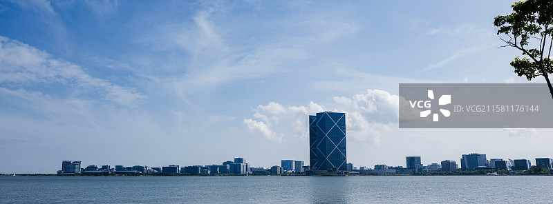 蓝天下的城市图片素材