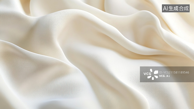 【AI数字艺术】柔软的乳白色针织毛衣布料质感纹理背景图片素材